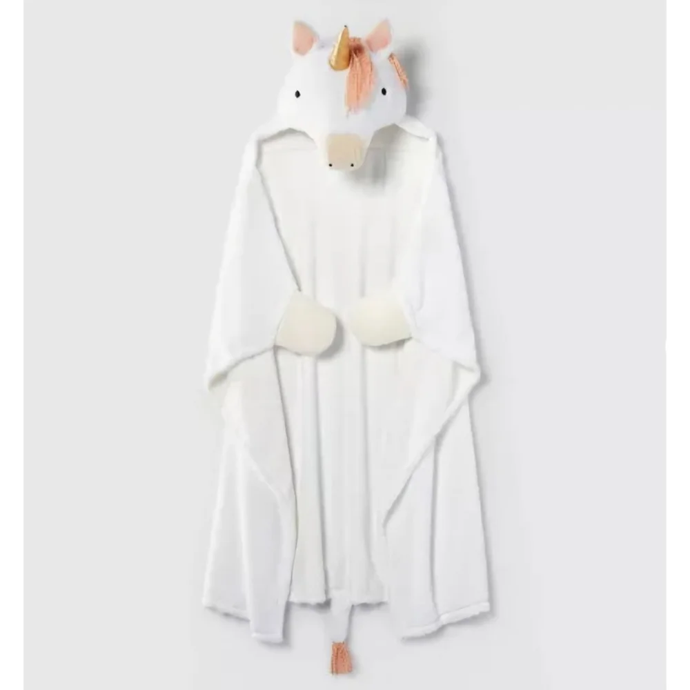 Unicorn Kids' Hooded Blanket - Pillowfort™: Faux Fur, New with tags
